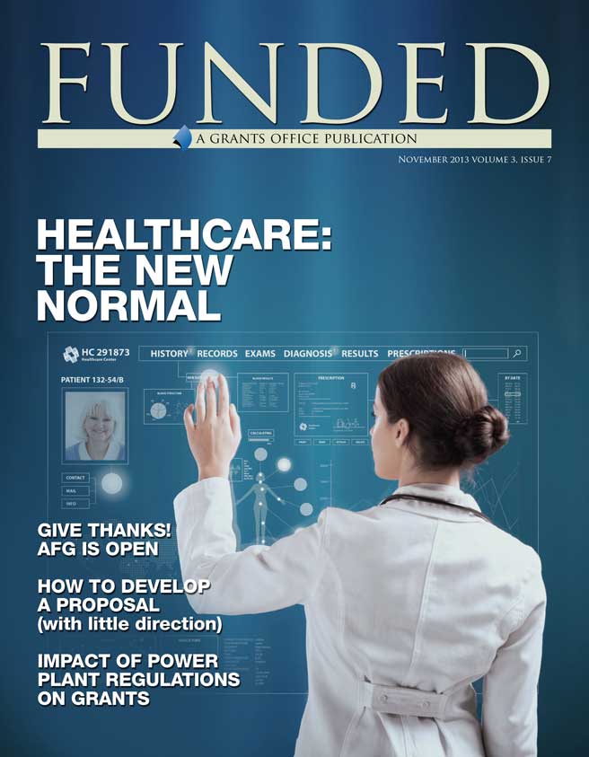The November issue of Grants Office's FUNDED publication